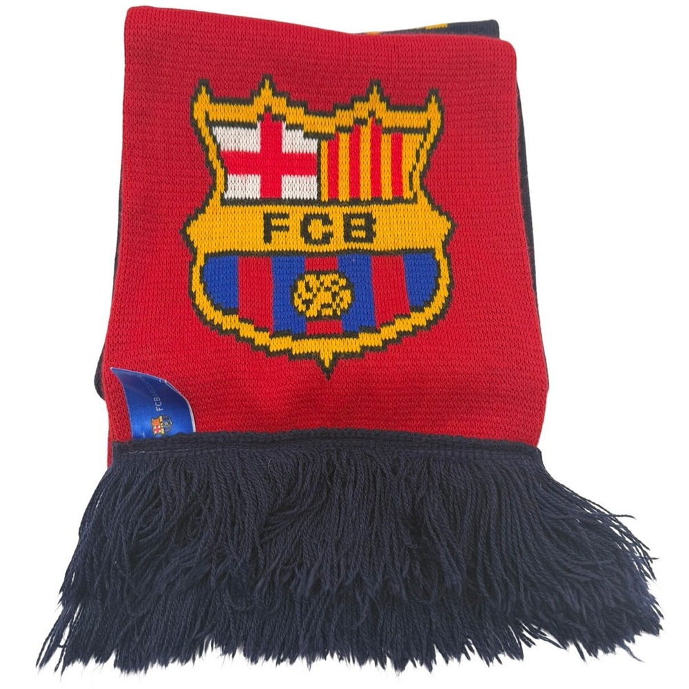 FC Barcelona 2015 USA Tour Scarf Red Navy Blue Soccer Football Fan Scarf FCB